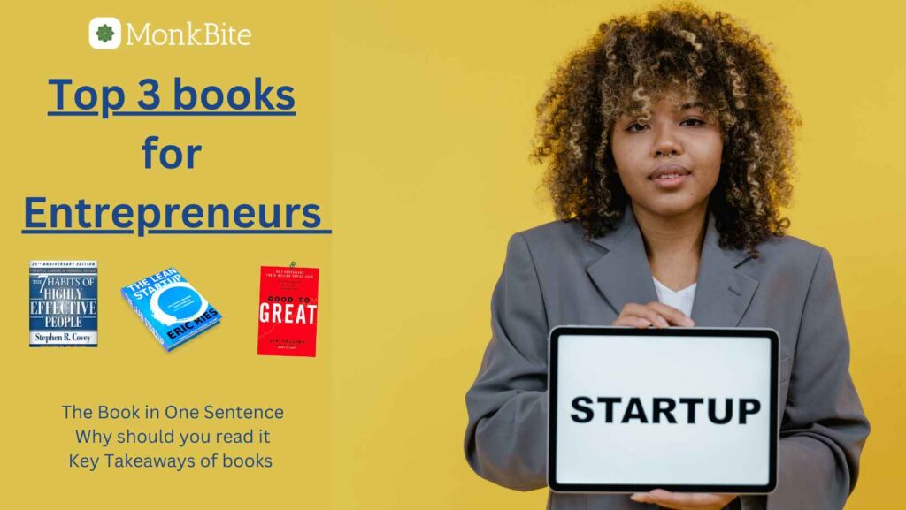 Top 3 books that to be read by every entrepreneur